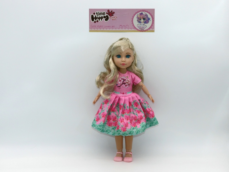 12-Inch 15-Joint Brown Doll
