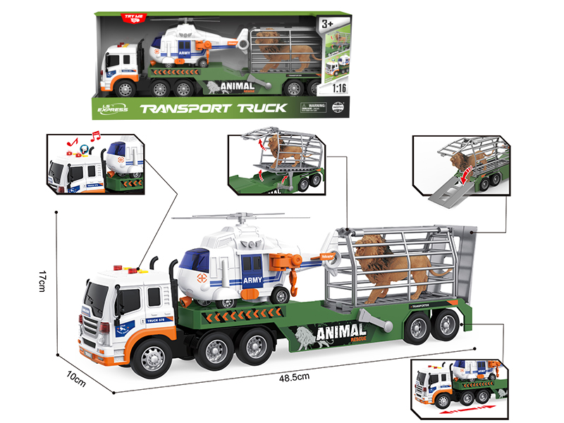 1:16 Friction Animal Trailer(4 Keys With Sound And Lights)