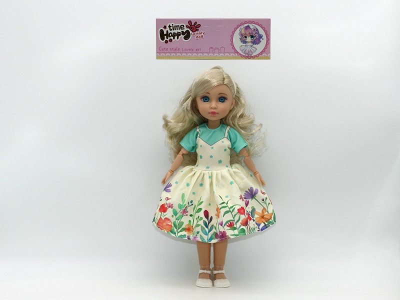 12-Inch 15-Joint Brown Doll