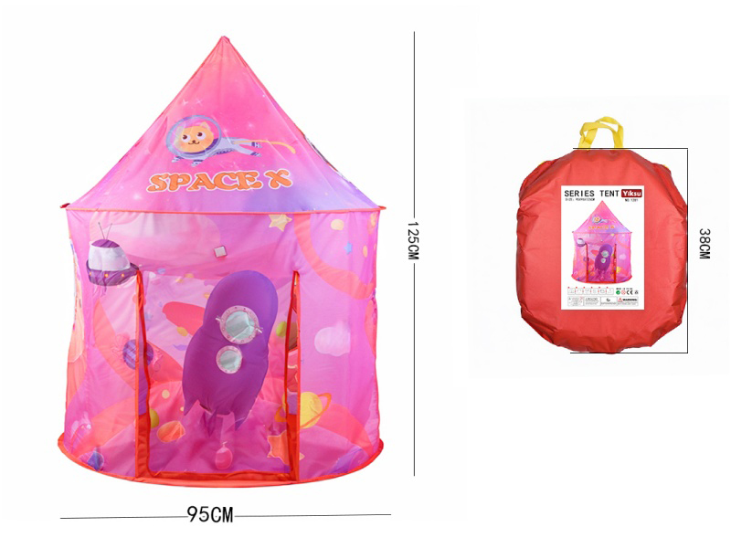 Red Space Yurt - Children's Tent Ocean Ball Pool