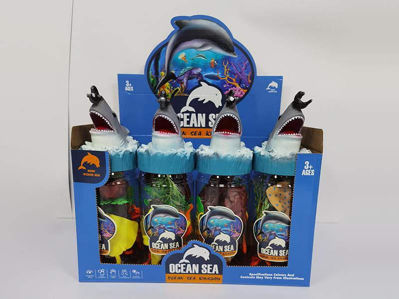 Solid Sea Animals Set 12pcs/Display Box
