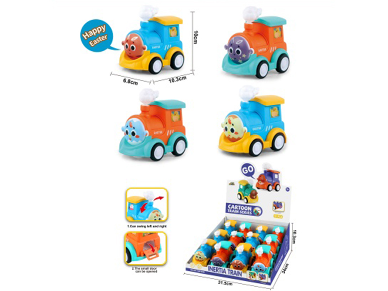 Easter Train Swing Storage Cartoon Inertial Locomotive Can Hold Sugar