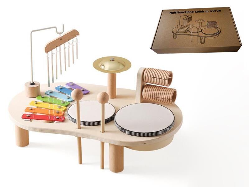 Wooden Multifunctional Children's Drum