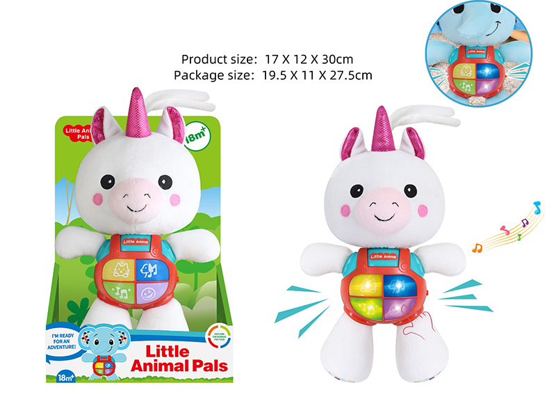 Plush Unicorn With Lights And Music