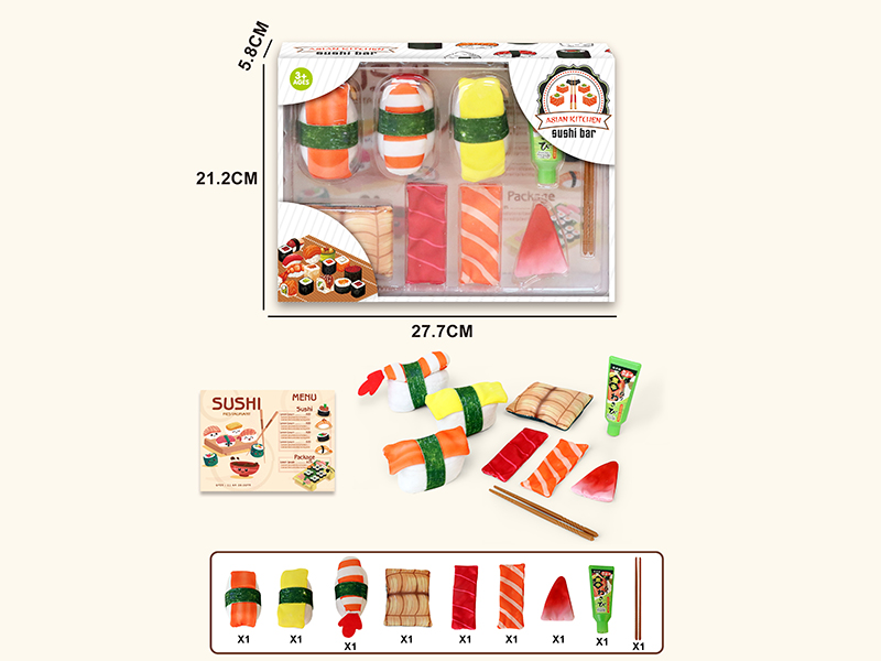 Fabric Plush Sushi Play Set