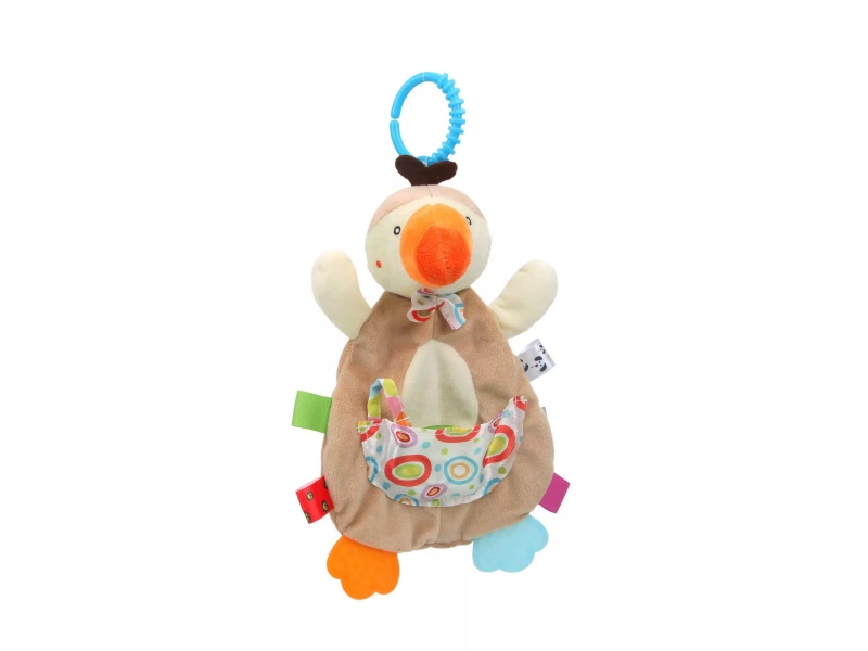 Little Bird Bell Teething Baby Comfort Towel