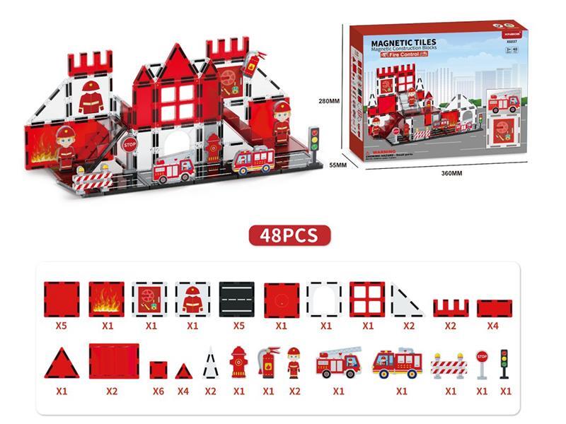 Magnetic Tiles Building Blocks 48pcs