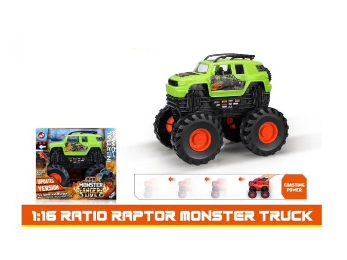 1:16 Hot Wheels Dinosaur Roadster Inertia Car