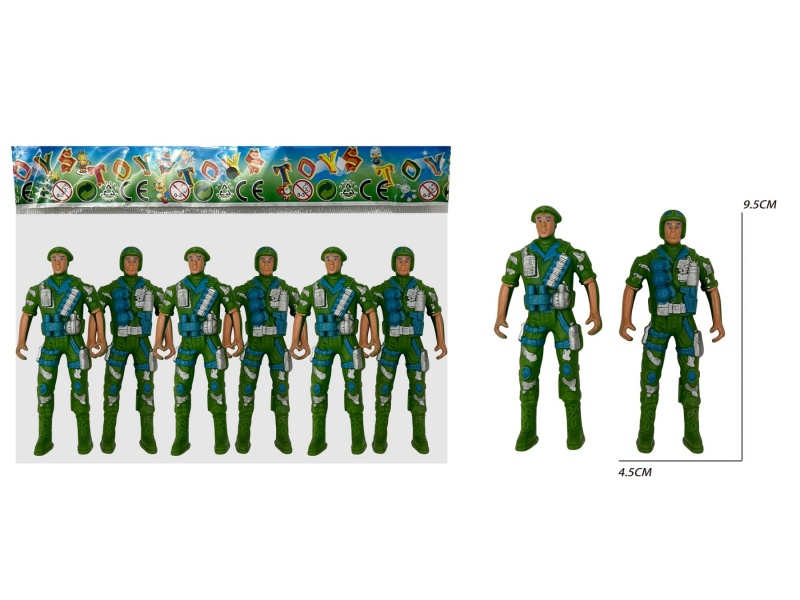 6 Soldiers (Green)