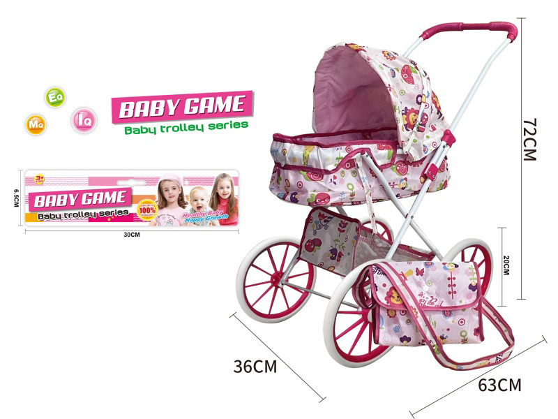 Double Layer Cloth Stroller Toy(Large Wheel)