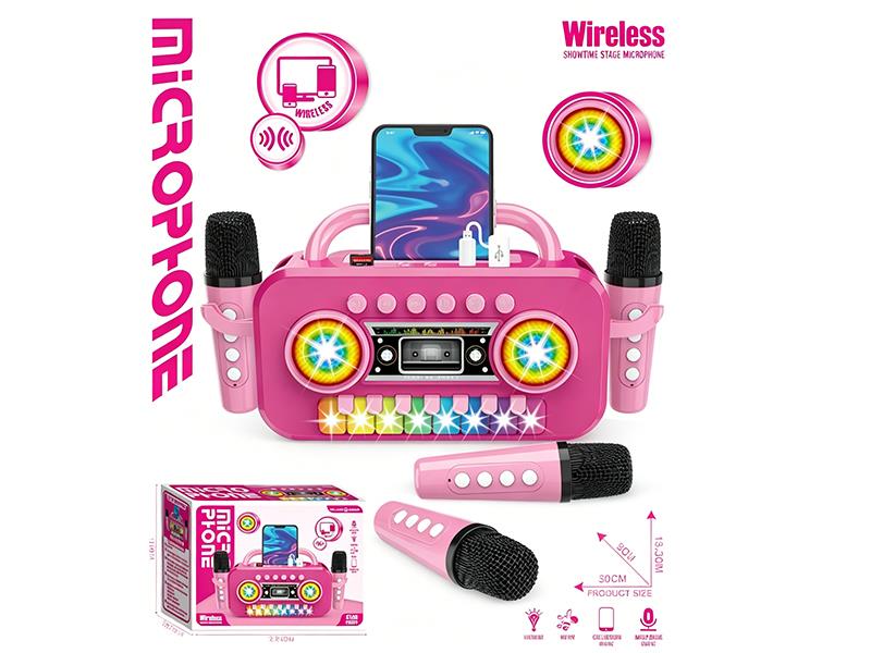 Wireless Bluetooth Radio With Dual Microphones(Not Included Battery)