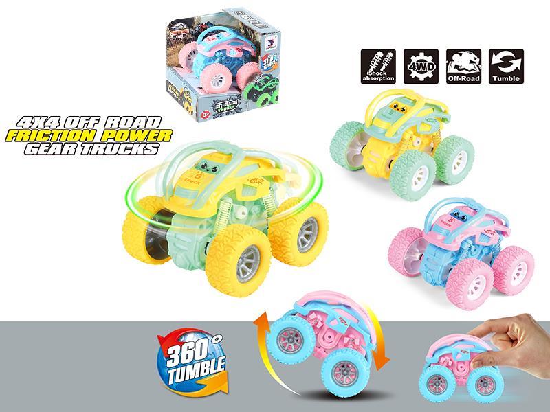 4WD Friction 360° Tumble Off-Raod Truck