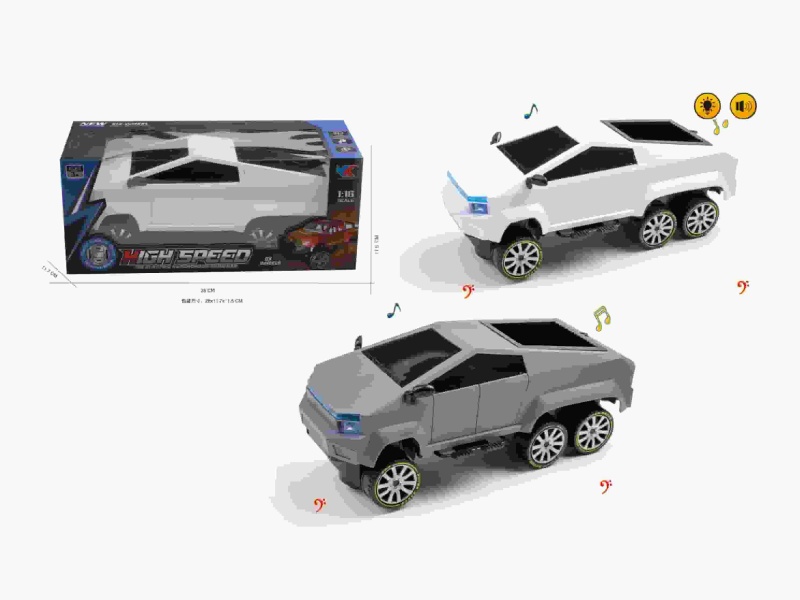 1:16 Six-Wheel Tesla Pickup Car With Music And Light