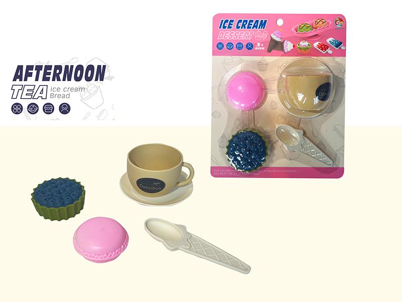Pretend Play Toys Afternoon Tea Bread Dessert Set