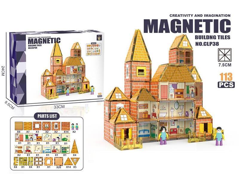 Villa Magnetic Building Blocks 113pcs