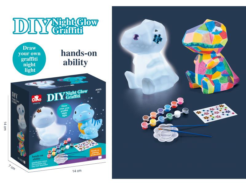 Diy Vinyl Puzzle Graffiti Night Light