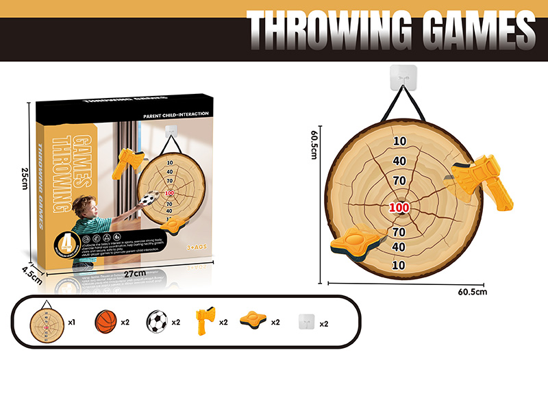 Stump Circular Target Throwing Game