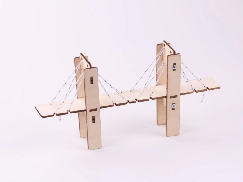 DIY Wooden Cable-Stayed Bridge