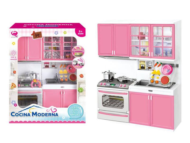 Pink Kitchen Toy Set