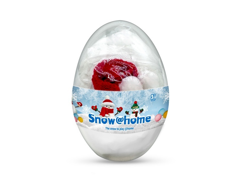 150 grams of snow +1 set of snowman hat and scarf