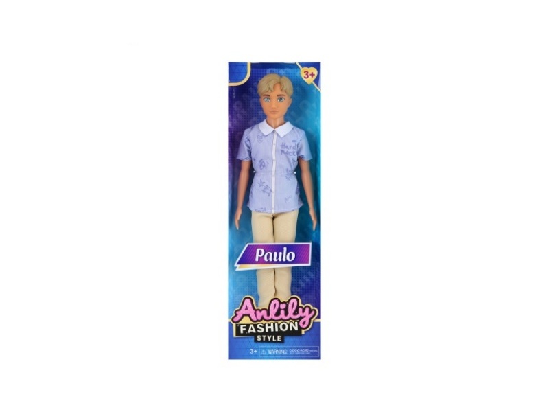 11.5-Inch Solid Male Doll (Brown Skin Color)