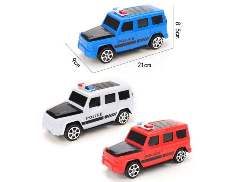 A Mercedes-Benz G-Class Police Car With A Drawstring And Lights