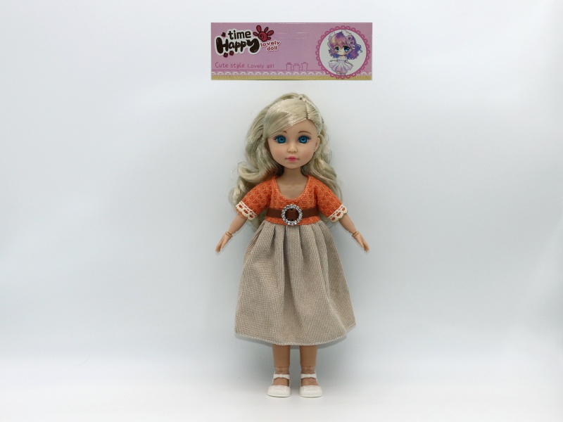 12-Inch 15-Joint Brown Doll