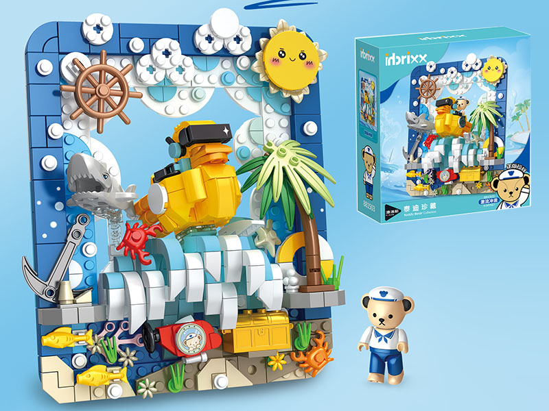 Teddy Bear Collection Building Blocks - White Water Rafting 417pcs