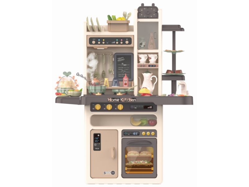 93.5cm Spray Kitchen(With Spray, Egg Steamer, Light And Music, Water Outlet)65PCS