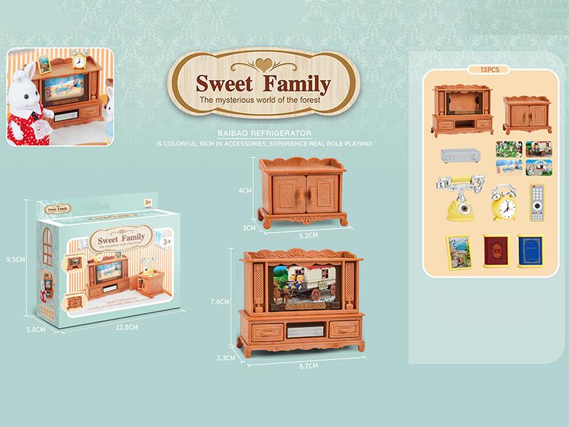 Living Room TV Cabinet Set
