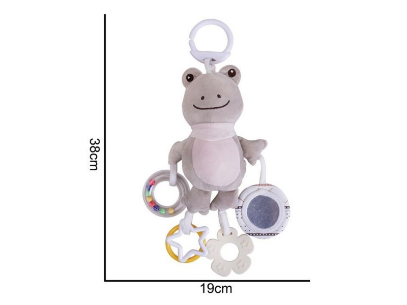Plush Grey Frog Large Pendant Baby Soothing Plush Animal Toy