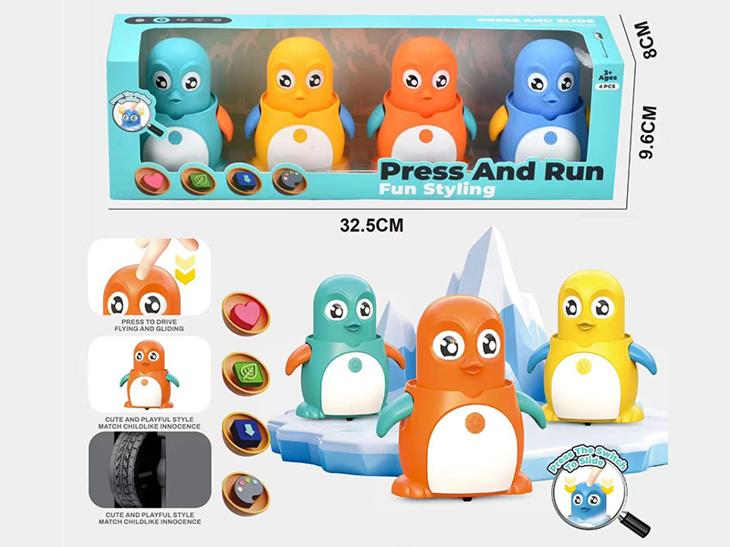 Press Penguin Toys 4pcs