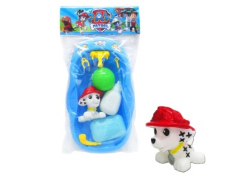 Paw Patrol Vinyl Toy Bathtub Set
