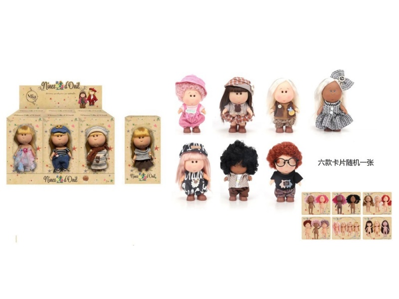 1:1 Fashion 18Cm Full Vinyl Spanish Mia Potato Doll With Card, 6 Styles, 6Pc