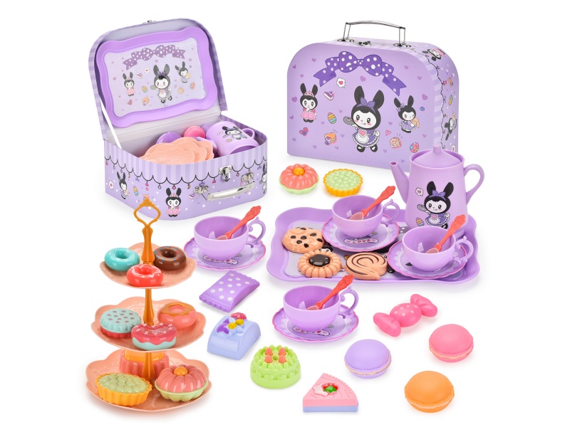 Kulomini Little Black Rabbit Tea Set And Dessert Set