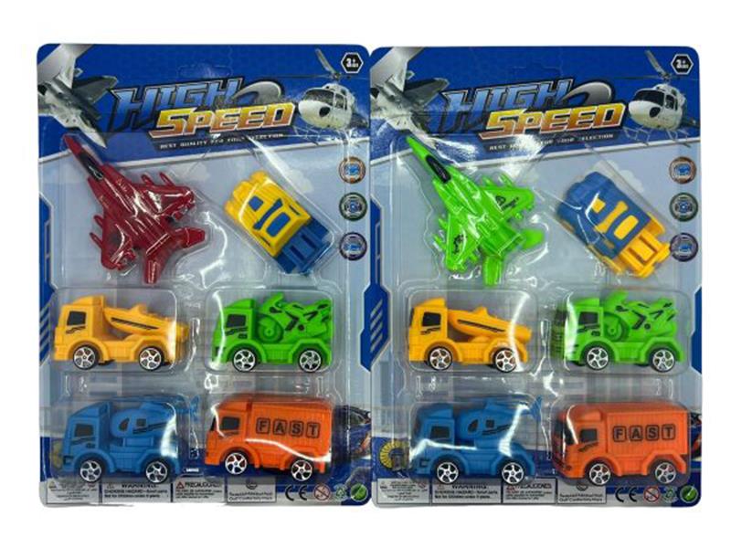 Pull Back Warplane, Transport Truck, Launcher Set