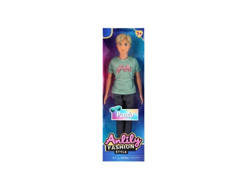 11.5-Inch Solid Male Doll (Brown Skin Color)