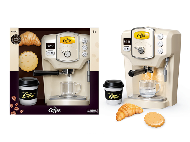 Simulated Electric Coffee Machine Set With Light And Sound