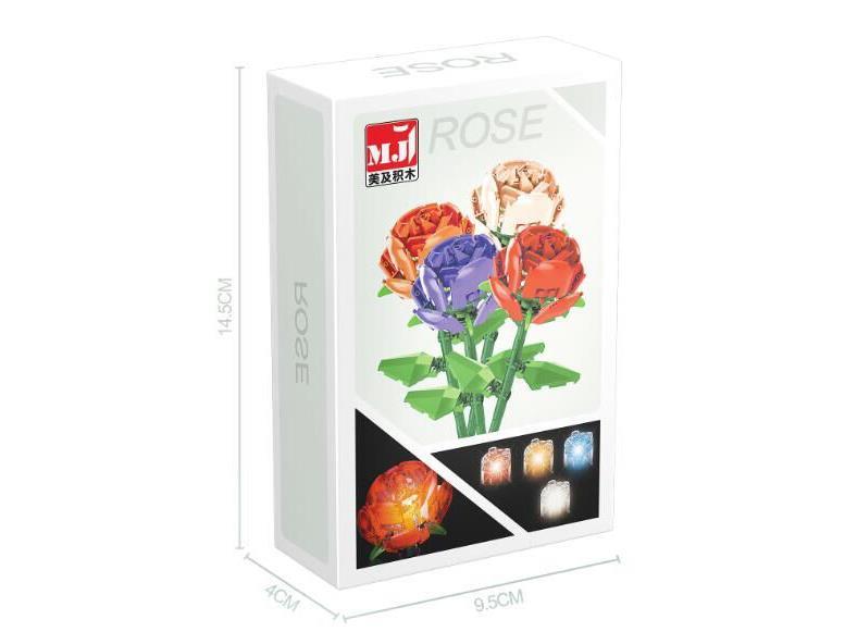 Building Blocks: Red Roses 64pcs