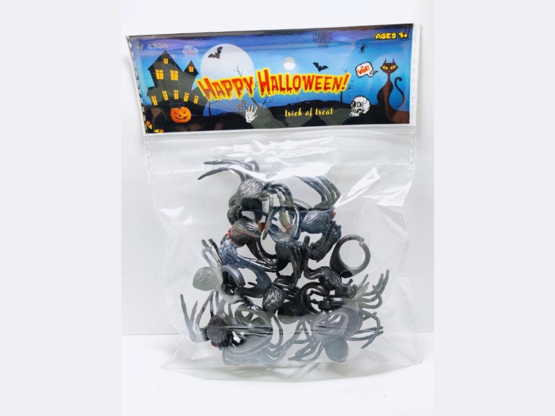 Spider Ring In Halloween, 12Pcs