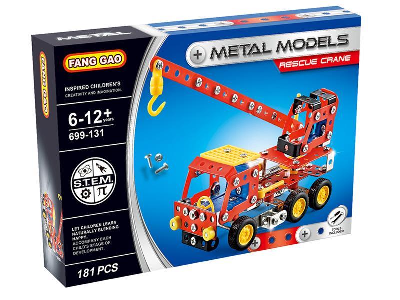 DIY Metal Models Rescue Crane 181PCS