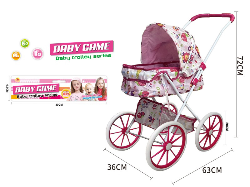 Double Layer Cloth Stroller Toy(Large Wheel)