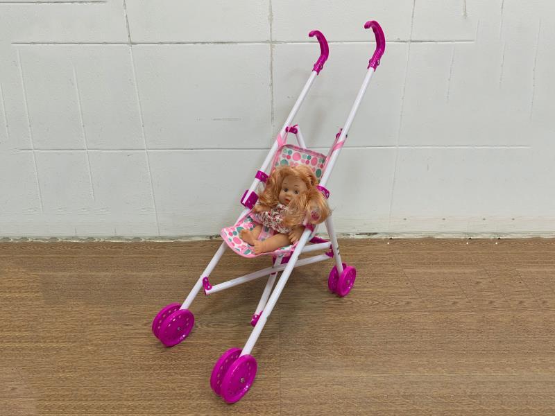 Plastic Baby Strollers With 8-Inch Dolls And No Ics