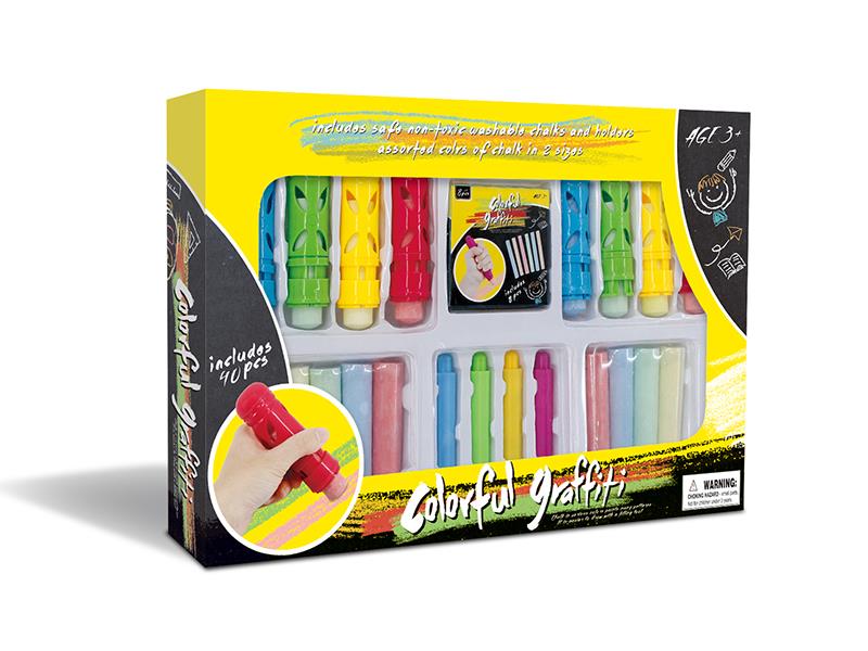 Chalk & Jumbo Chalk Holder Set 40PCS