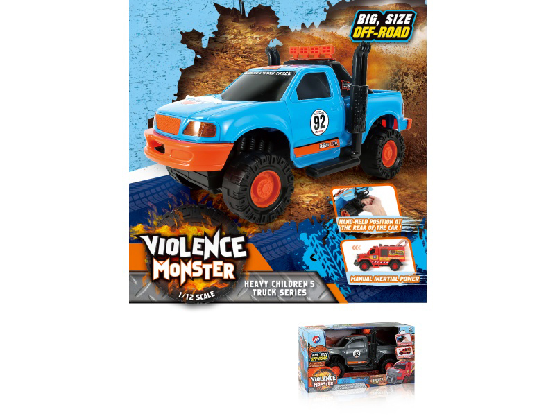 1:12 Fire Wheel Pickup Truck Inertia Vehicle