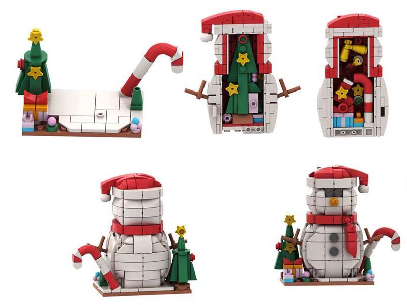 Snowman Building Blocks
