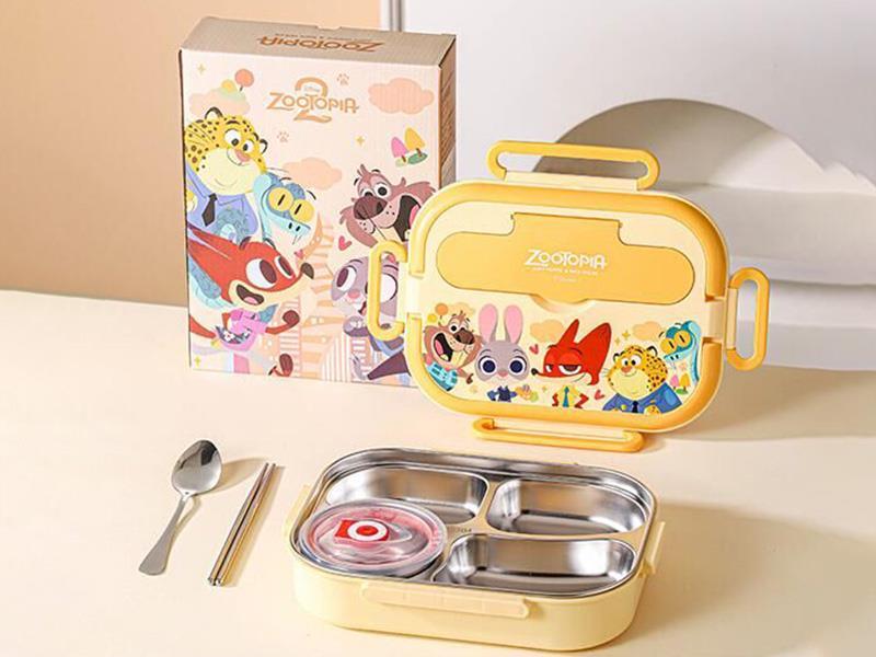 Zootopia Stainless Steel Compartment Lunch Box