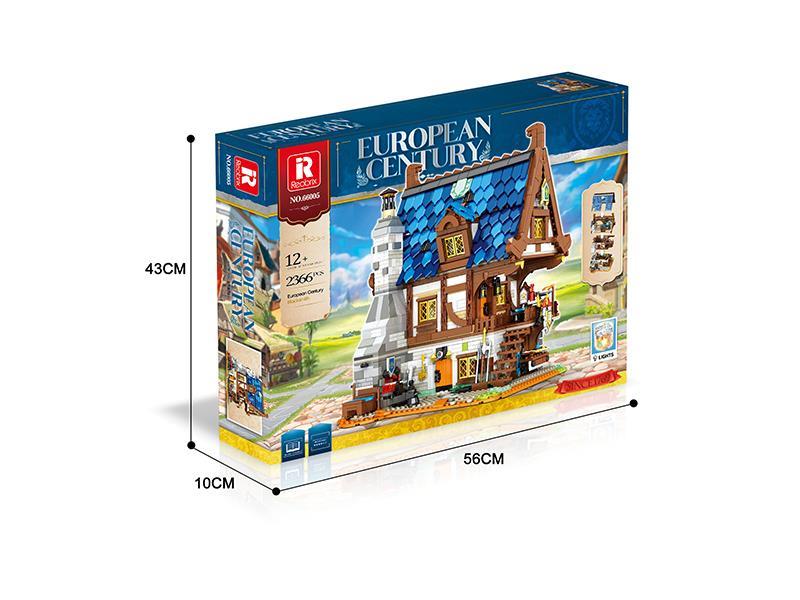 2366PCS Medieval Blacksmith Shop Building Blocks