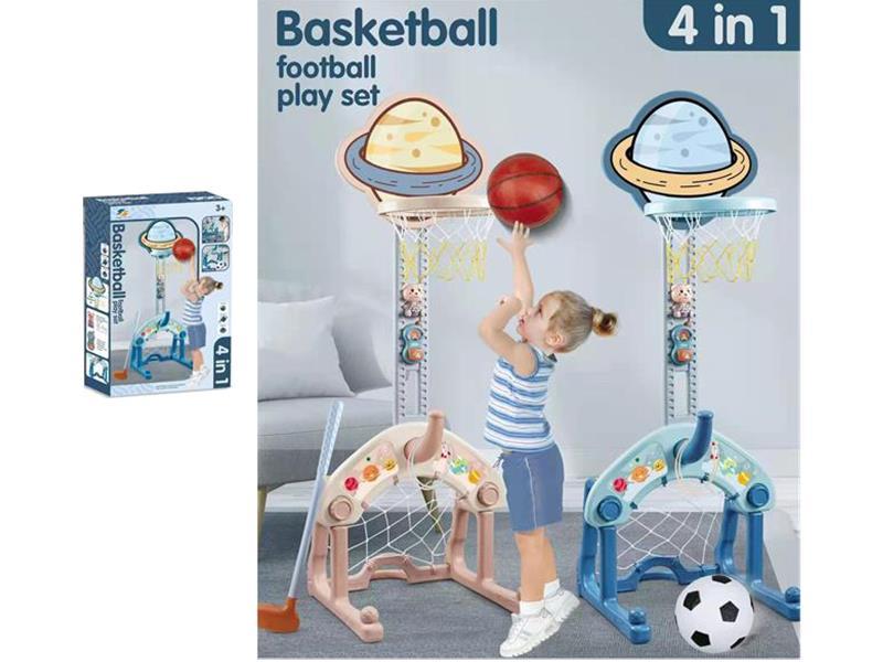Indoor Cartoon Basketball Stand 4 In 1