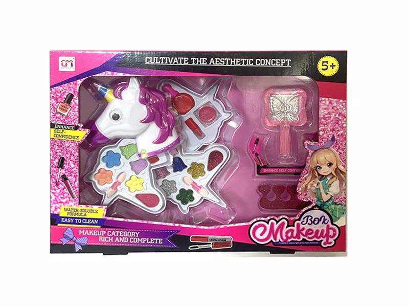 Unicorn Crown Shaped Three Layers Children's Make Up Set